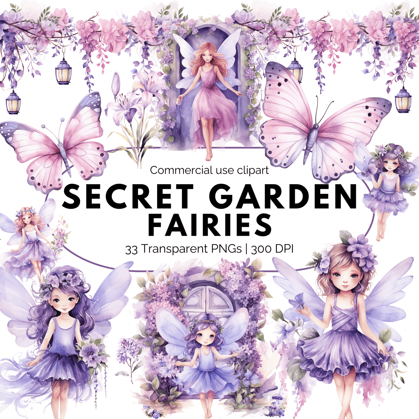 Lilac Fairy Clipart