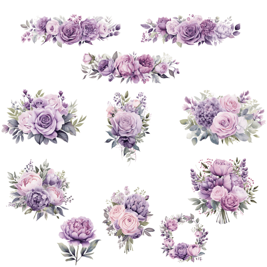 Lilac Floral Clipart