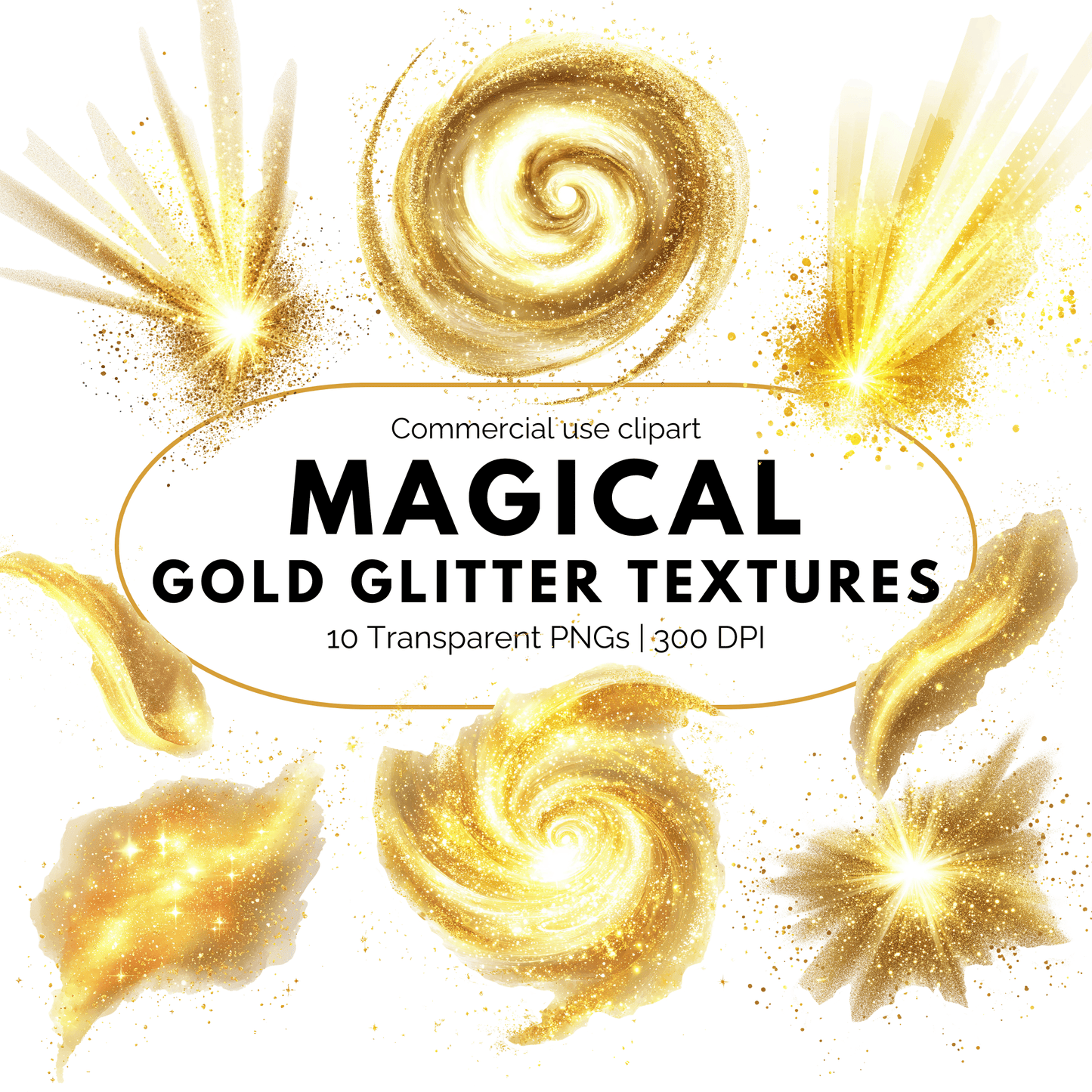 Magical light overlay texture clipart