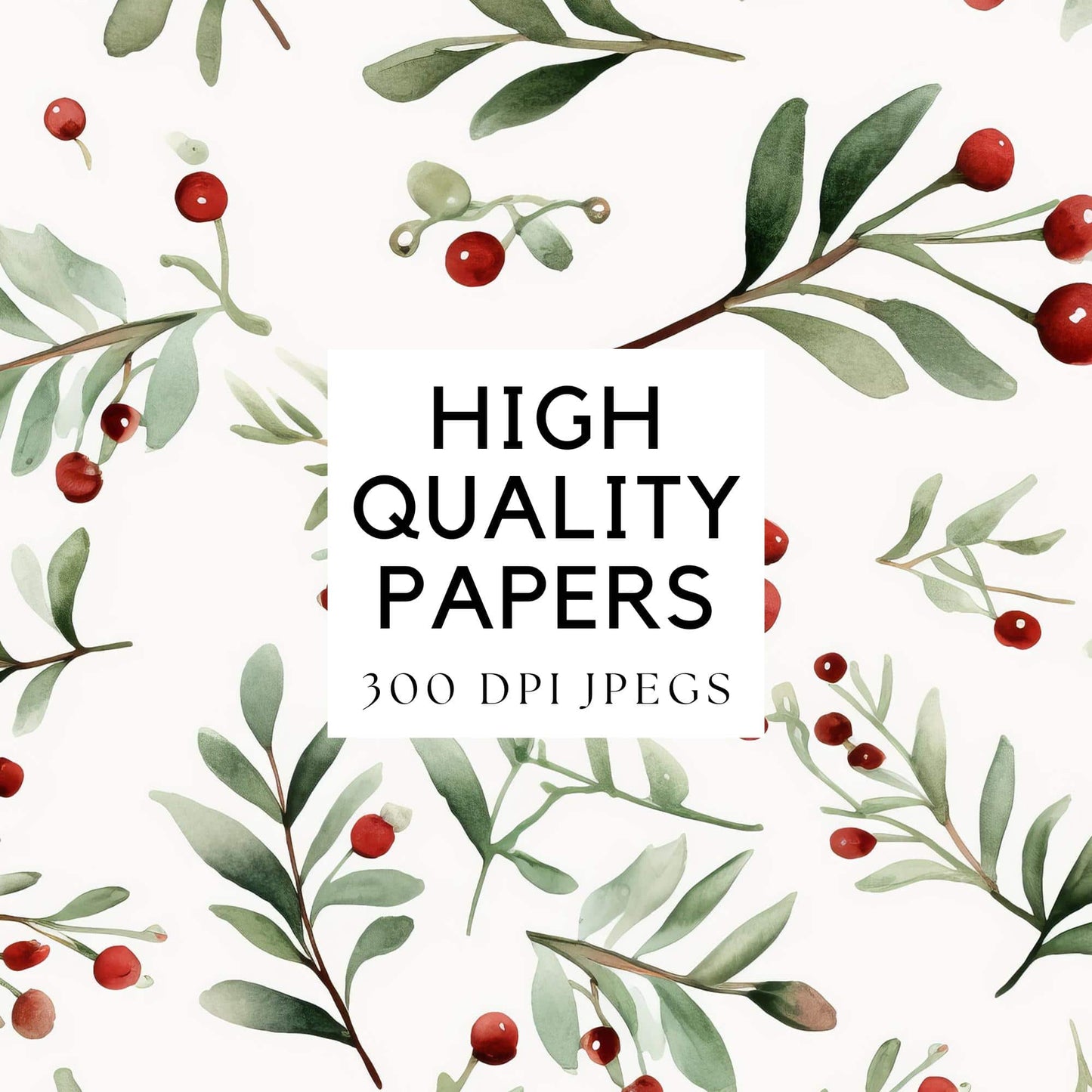 Mistletoe Digital Papers
