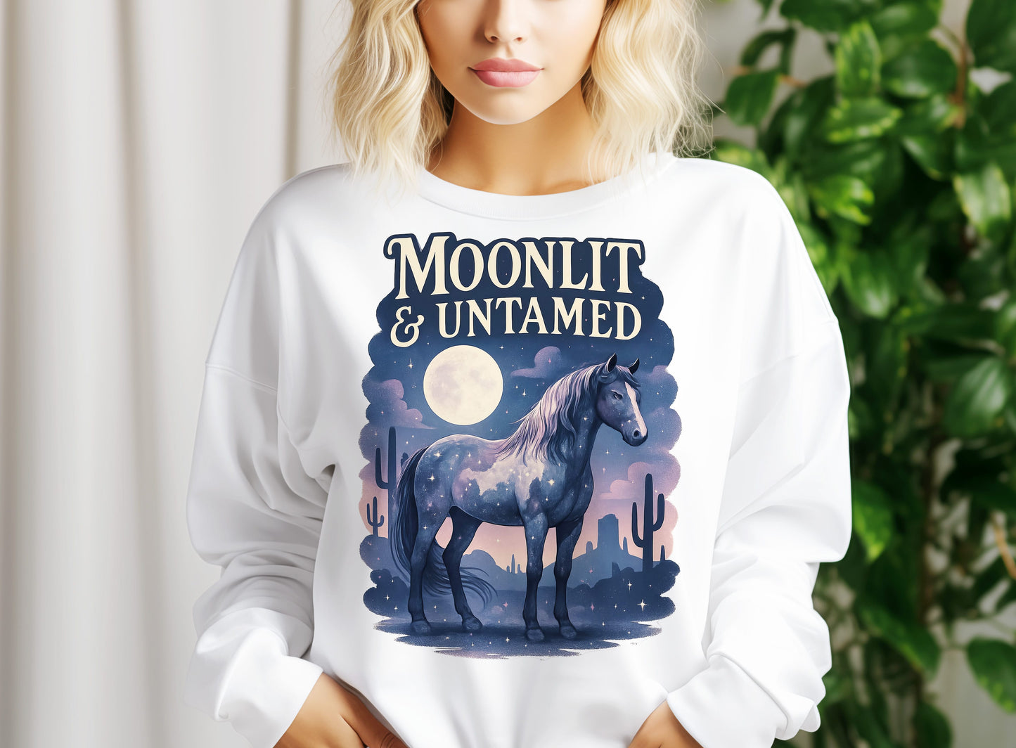Moonlit & untamed tshirt design