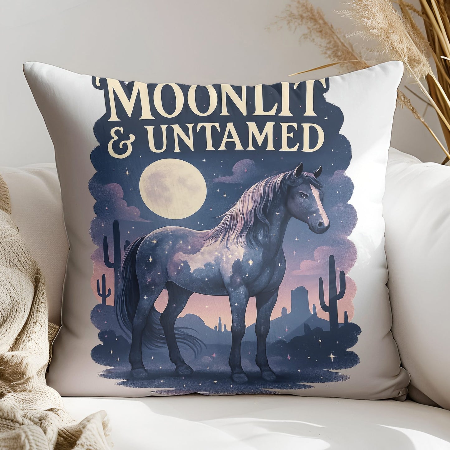 Moonlit & untamed tshirt design
