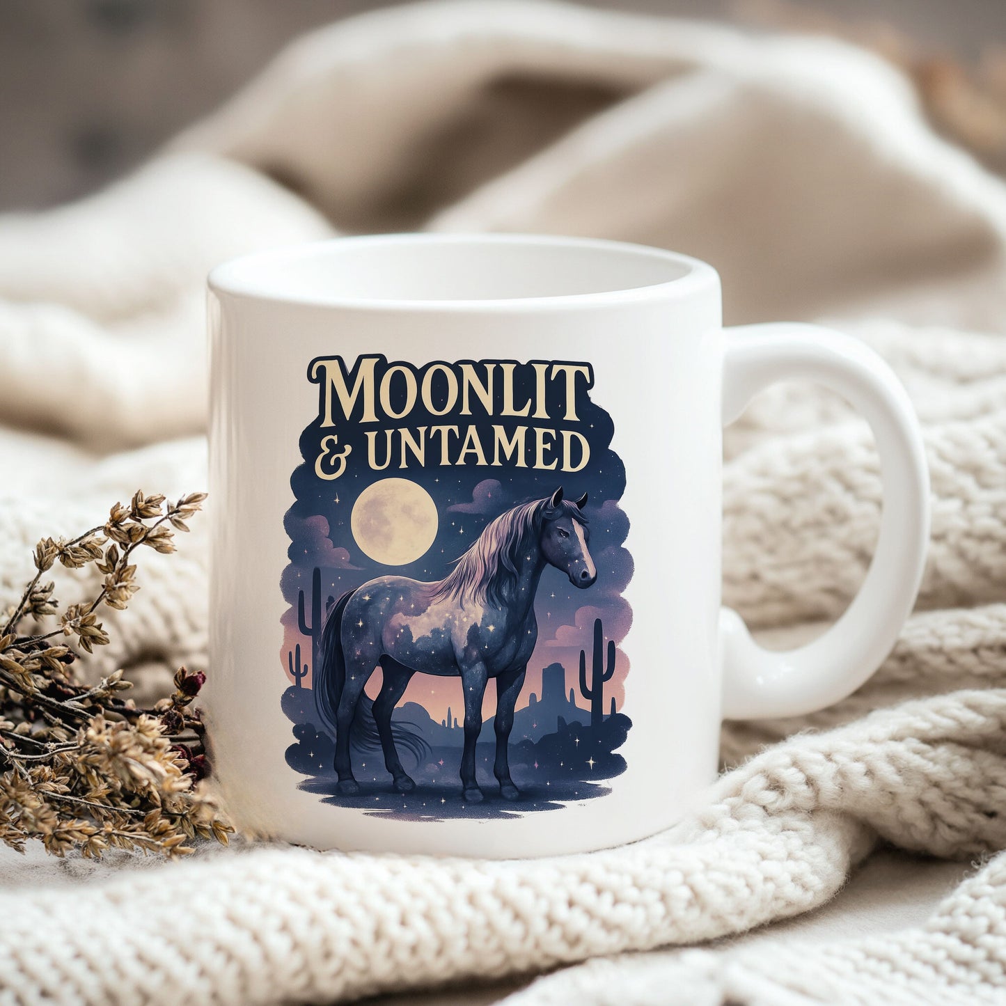 Moonlit & untamed tshirt design