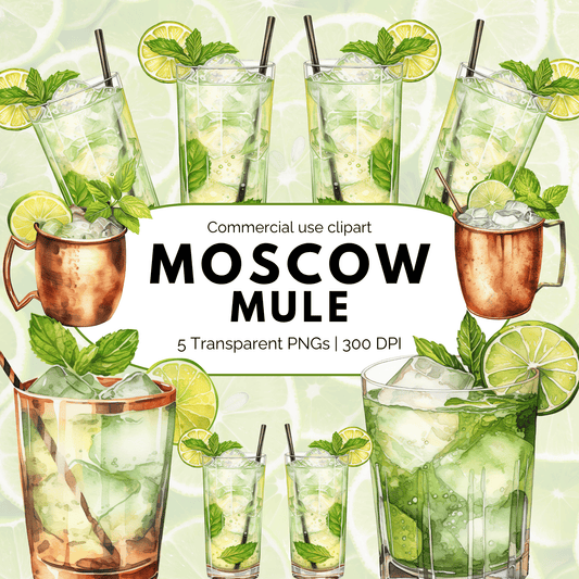Moscow Mule Cocktail Clipart