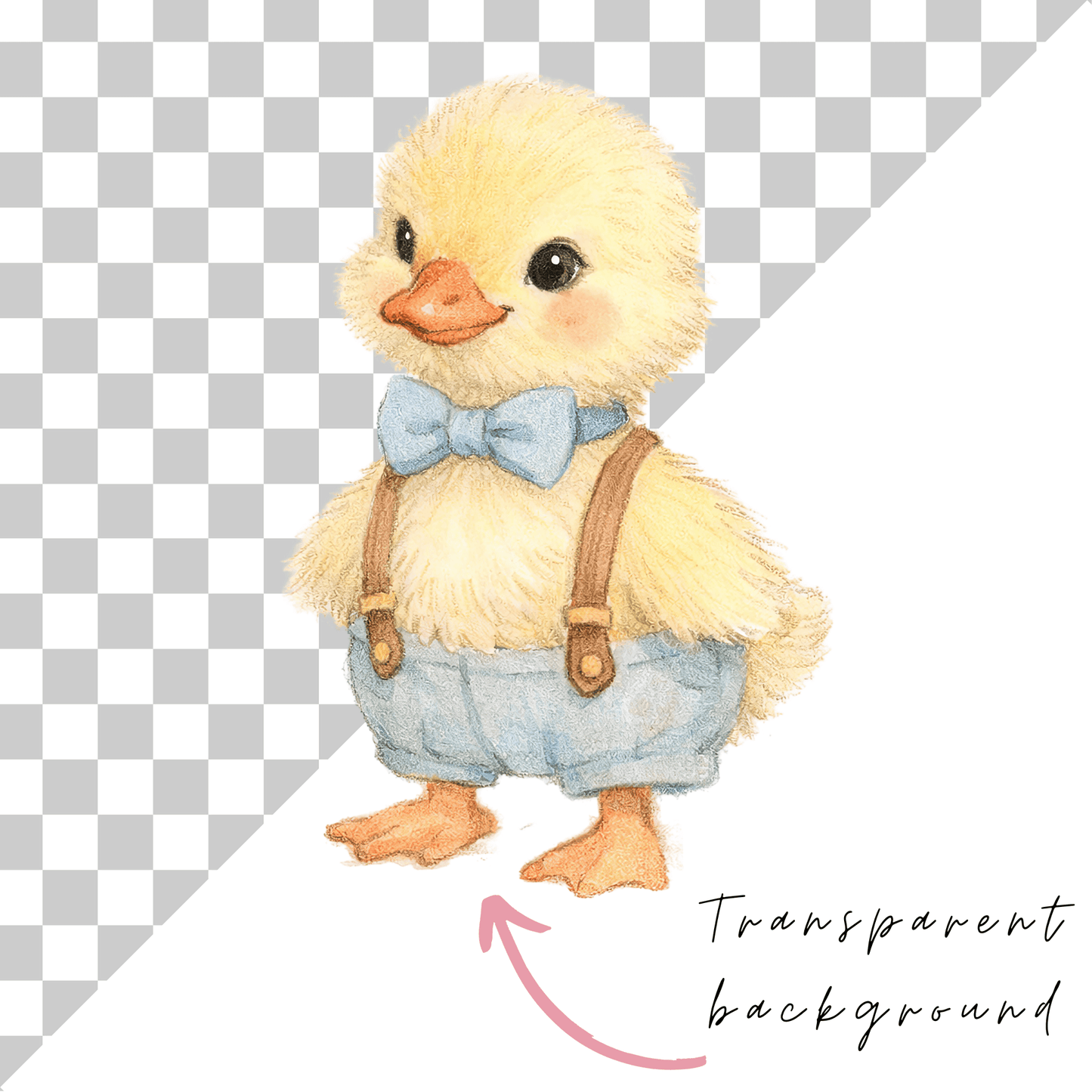 Mother Goose Clipart Bundle – Baby Duck PNG Graphics, Vintage Nursery Rhyme Clipart, Cute Kids Printable Design Pack