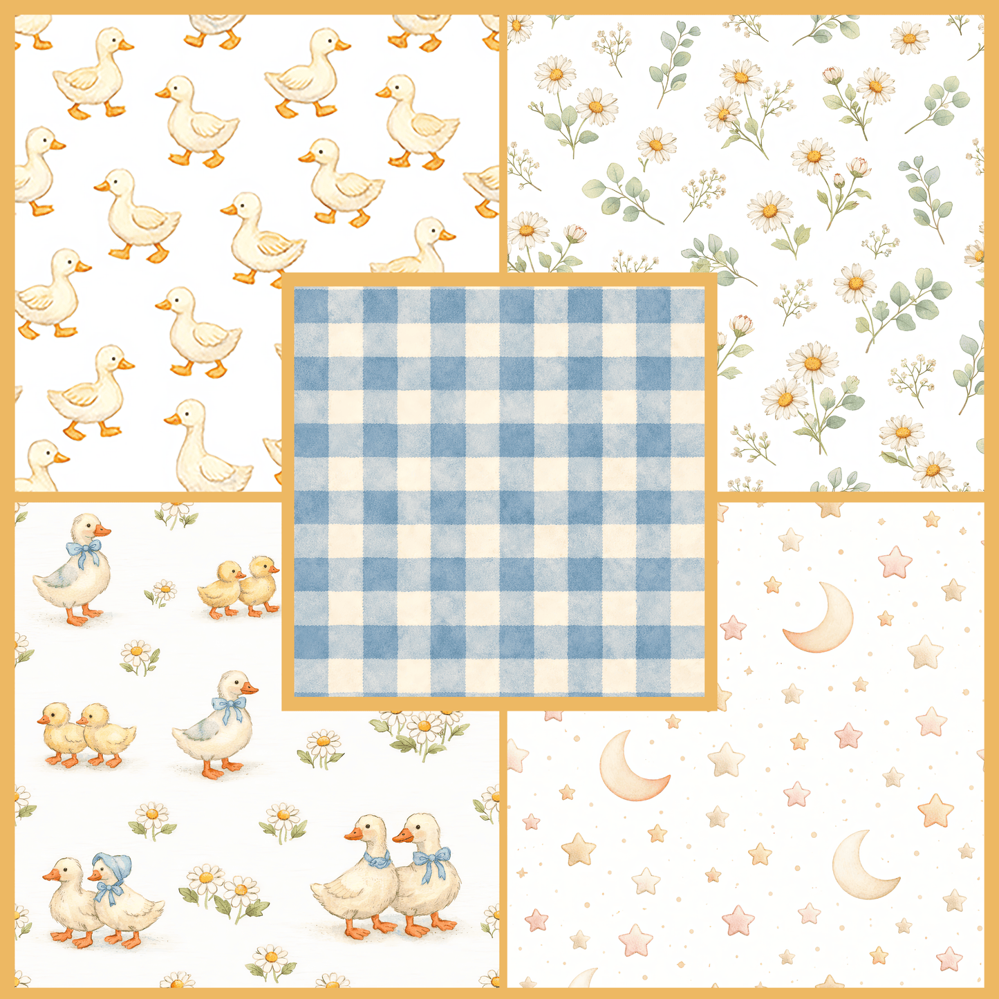 Mother Goose Clipart Bundle – Baby Duck PNG Graphics, Vintage Nursery Rhyme Clipart, Cute Kids Printable Design Pack