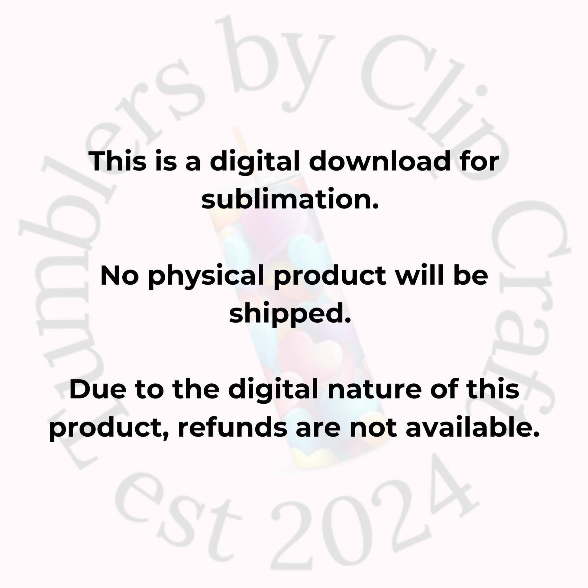 this is a digital download for sublimation no physical product will be shipped due