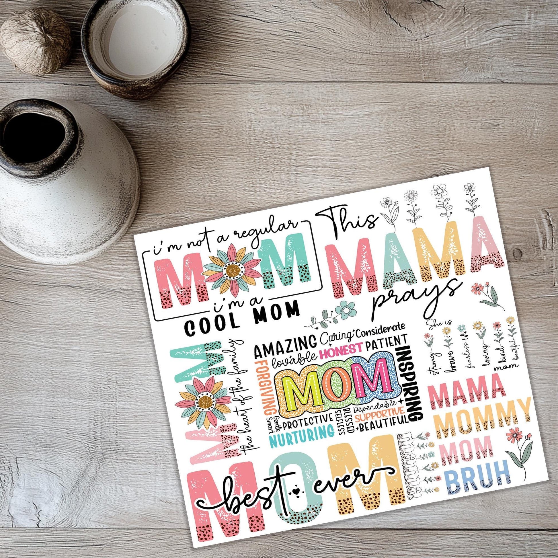 a picture of a mother's day card on a table