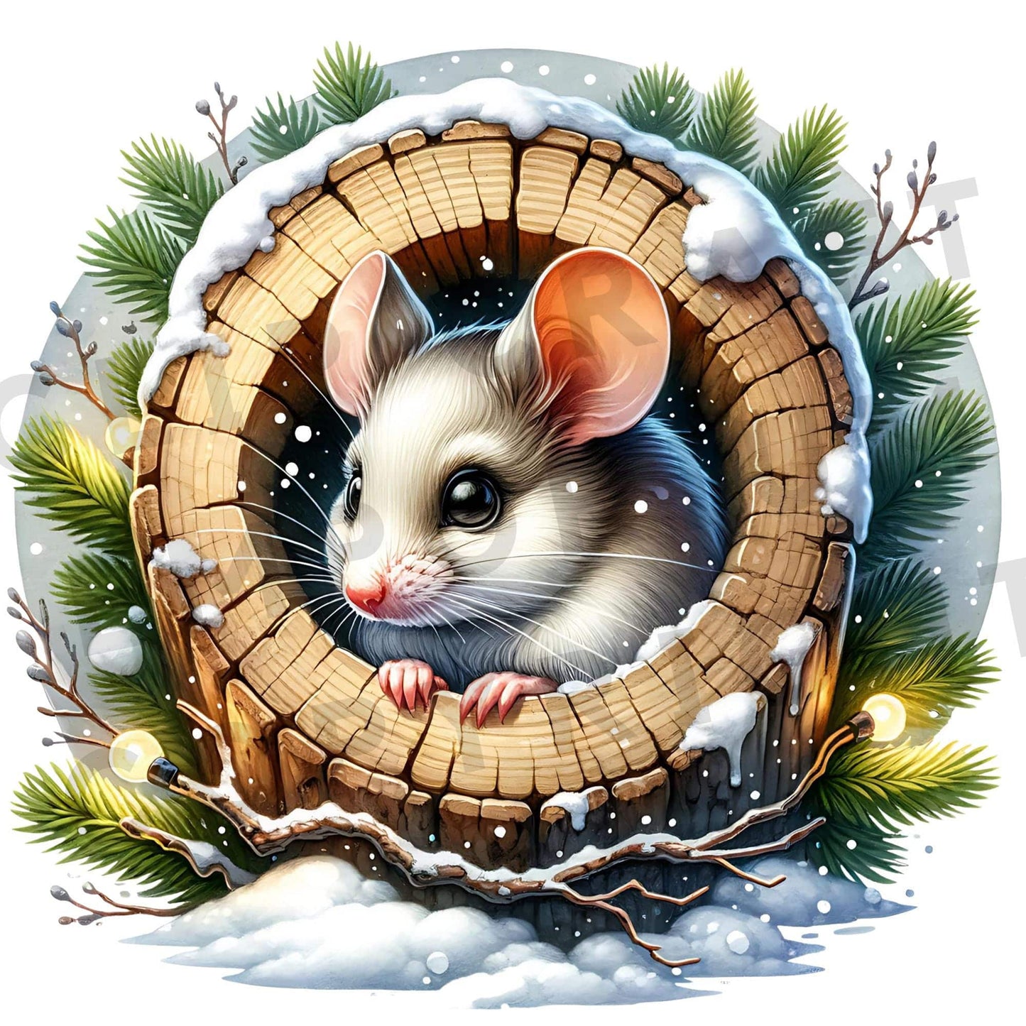 Mouse Hole Clipart Pack