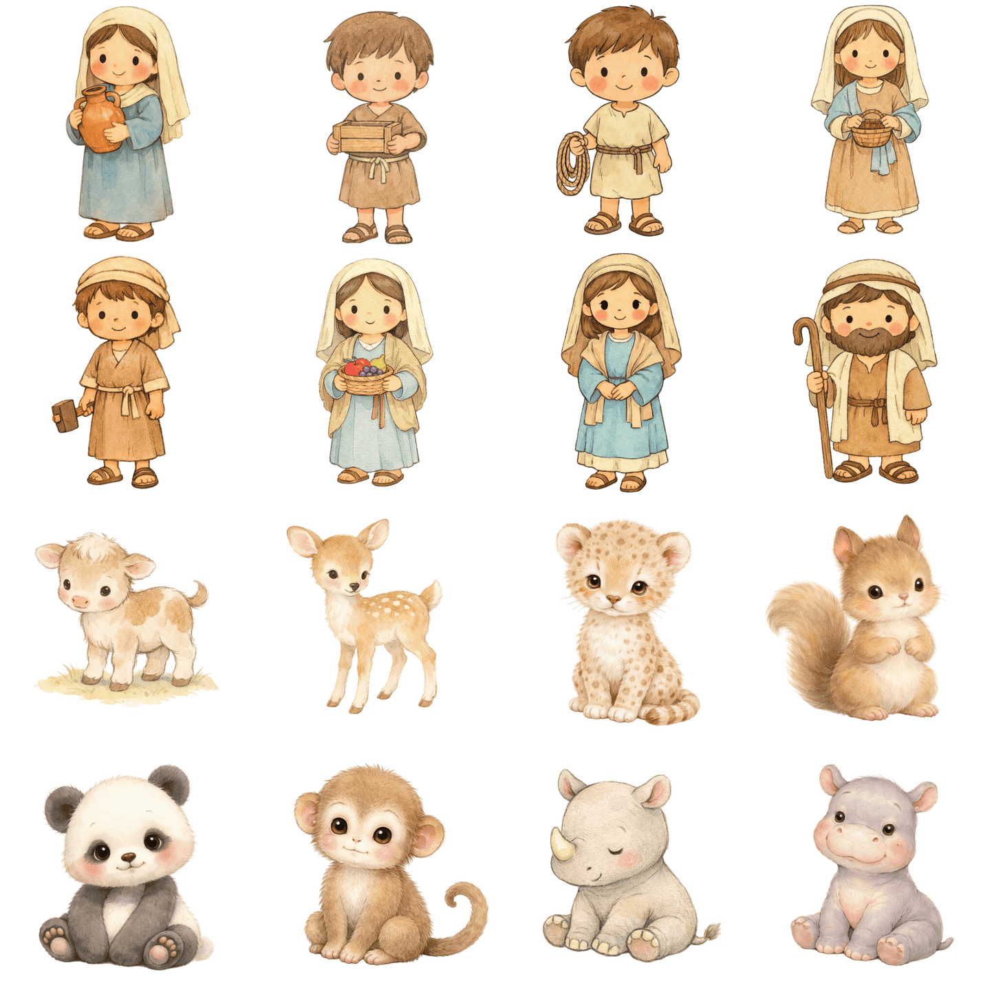 Noah’s Ark Clipart Bundle (Commercial Use PNG)