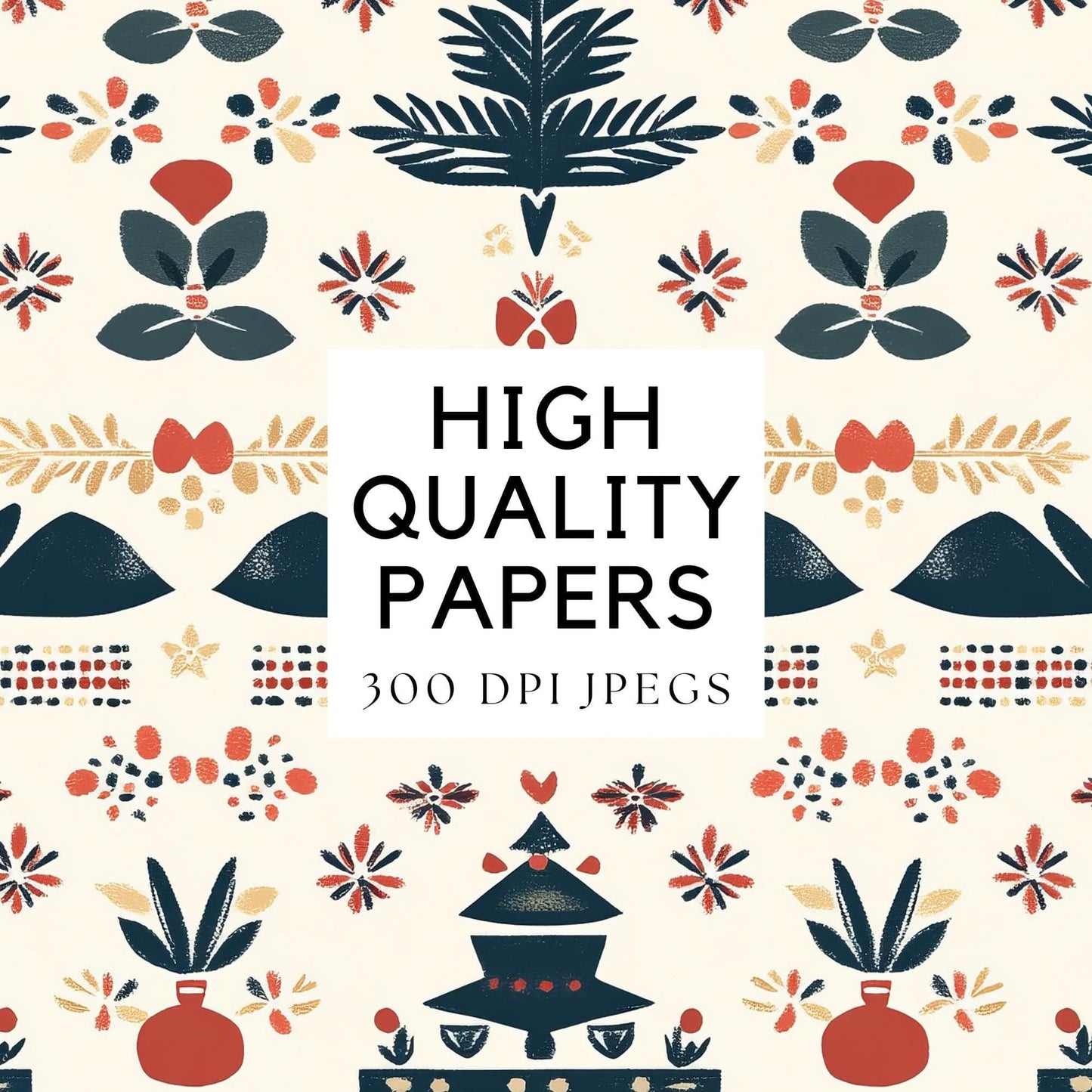 Nordic Christmas Digital Papers