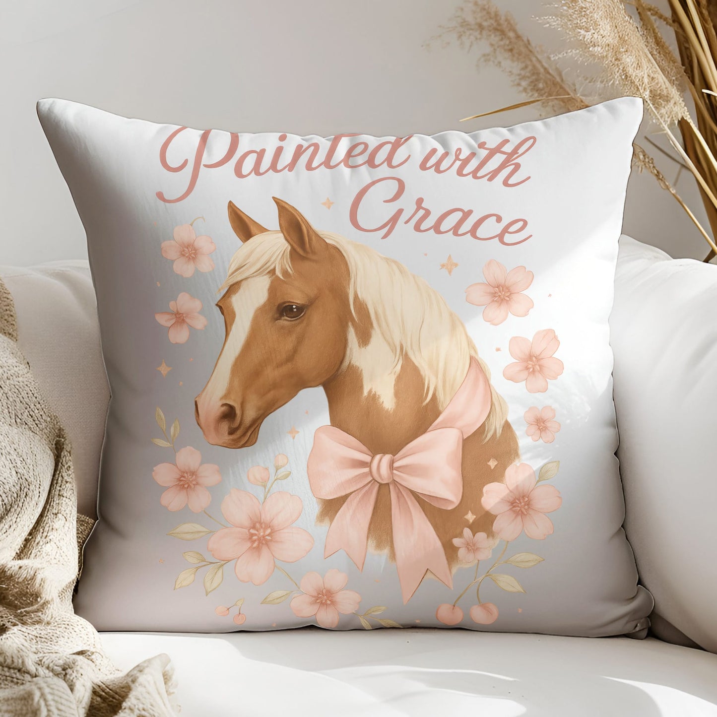 Painted with grace coquette paint horse tshirt design