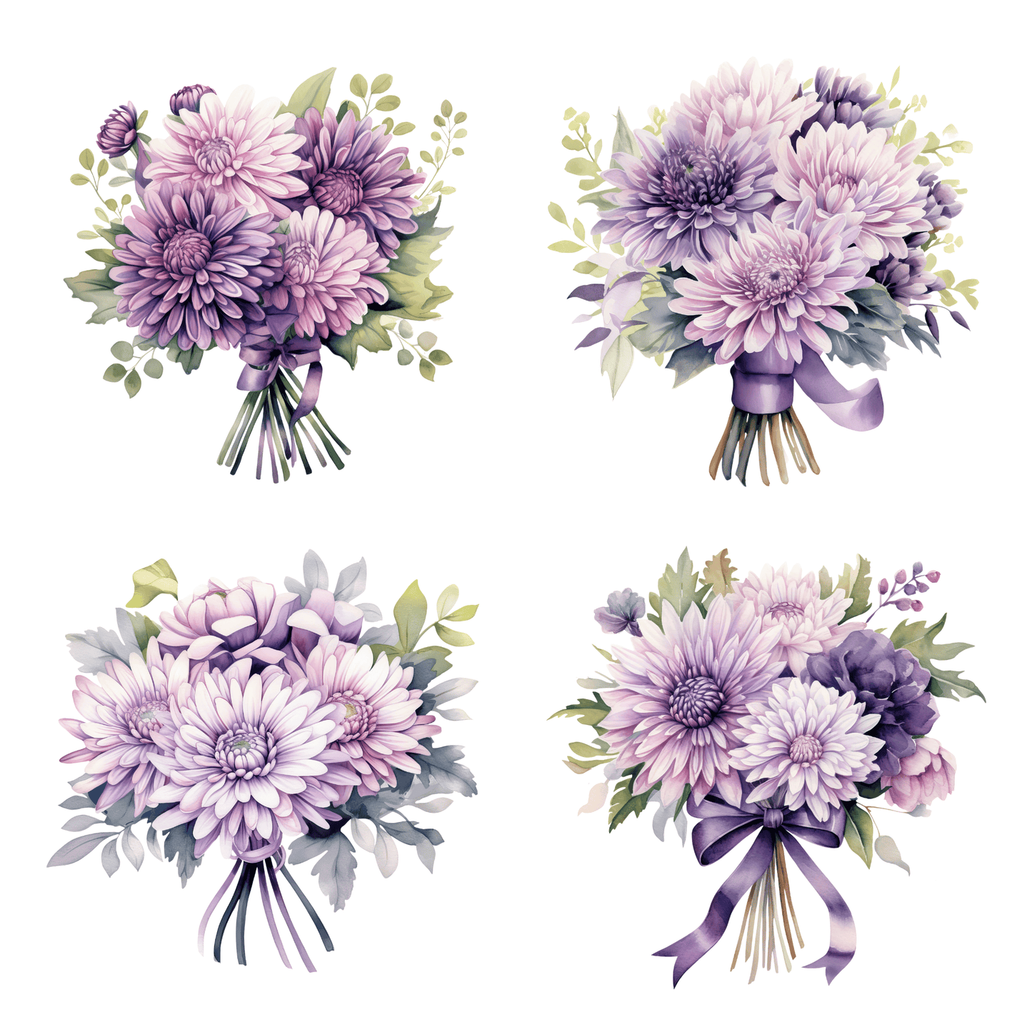 a bunch of flowers that are on a white background