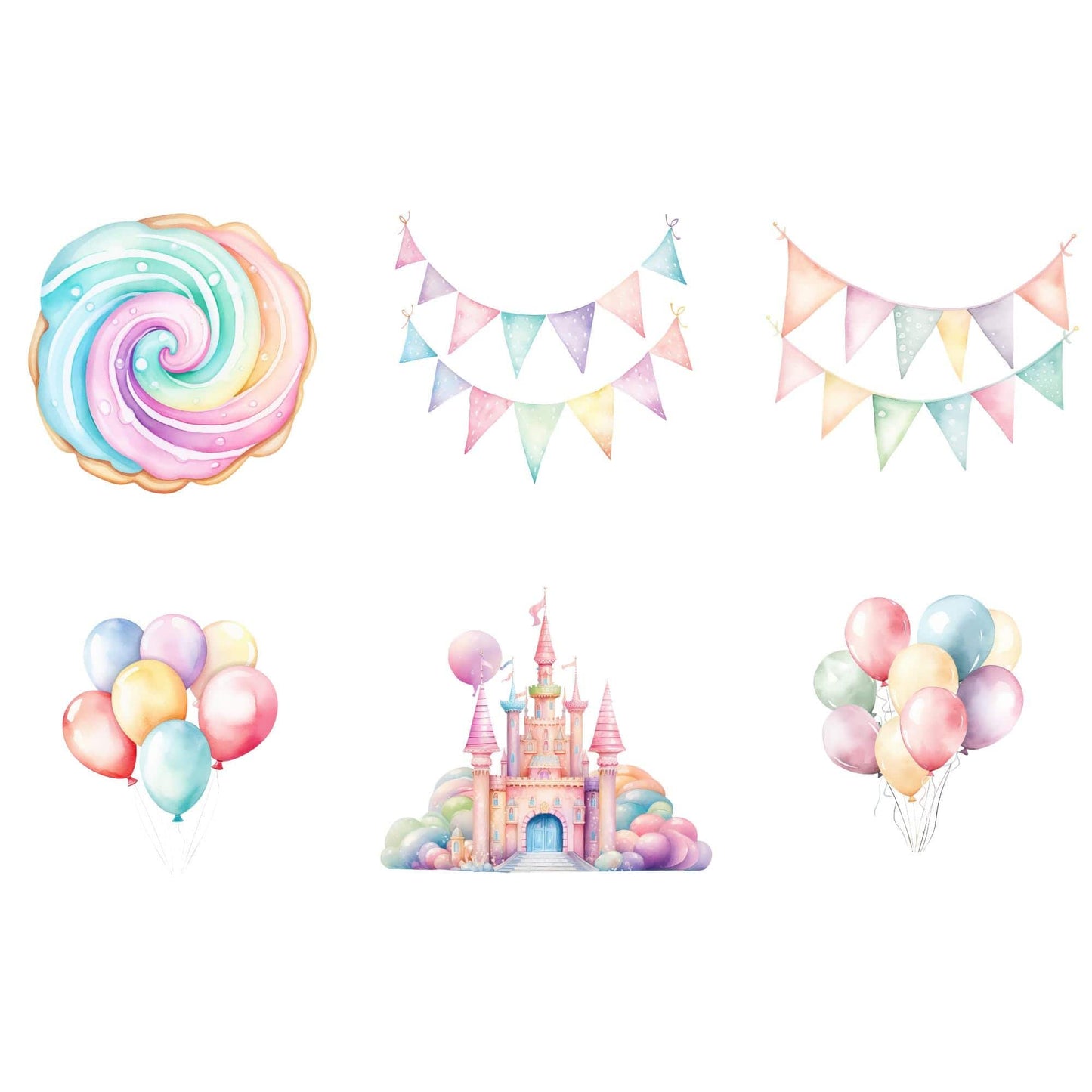 Pastel Candyland Clipart
