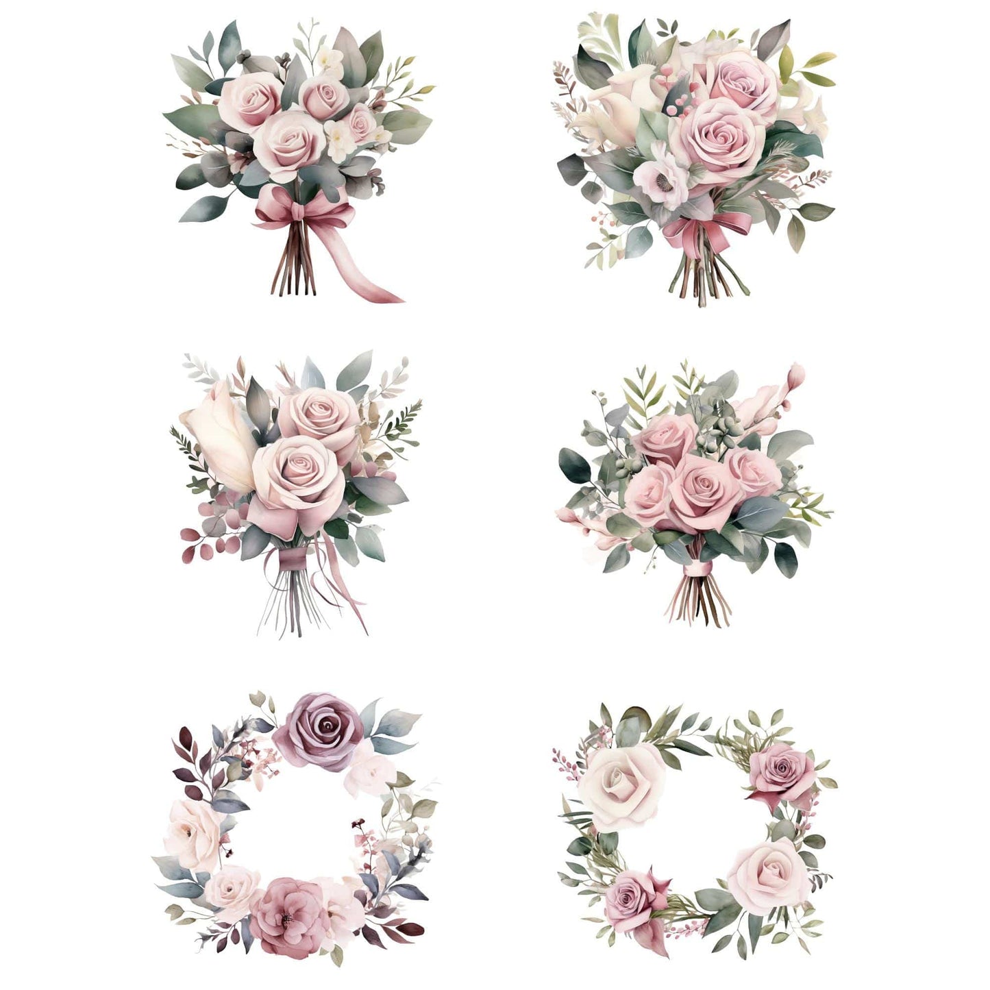 Pink Dusty Rose Clipart