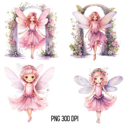 Pink Fairy Clipart