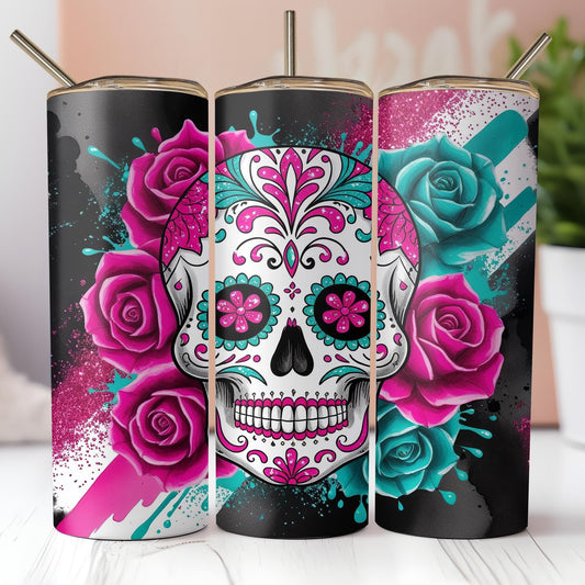 a couple of cups that are on a table