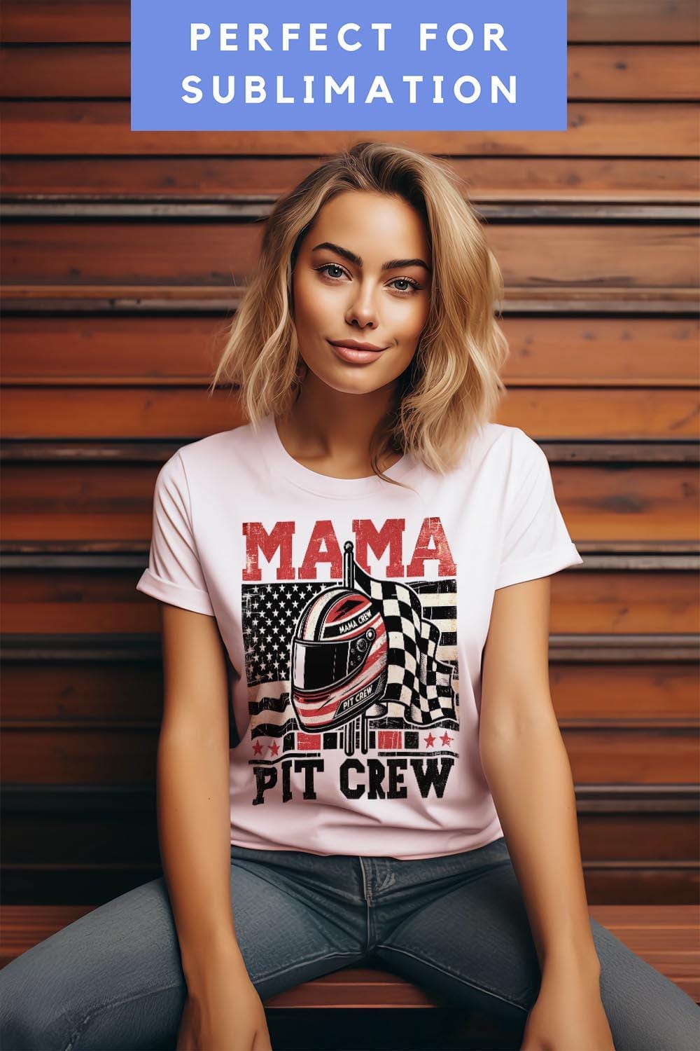 Pit Crew Mama PNG