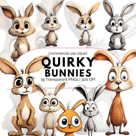 Quirky Bunny Clipart