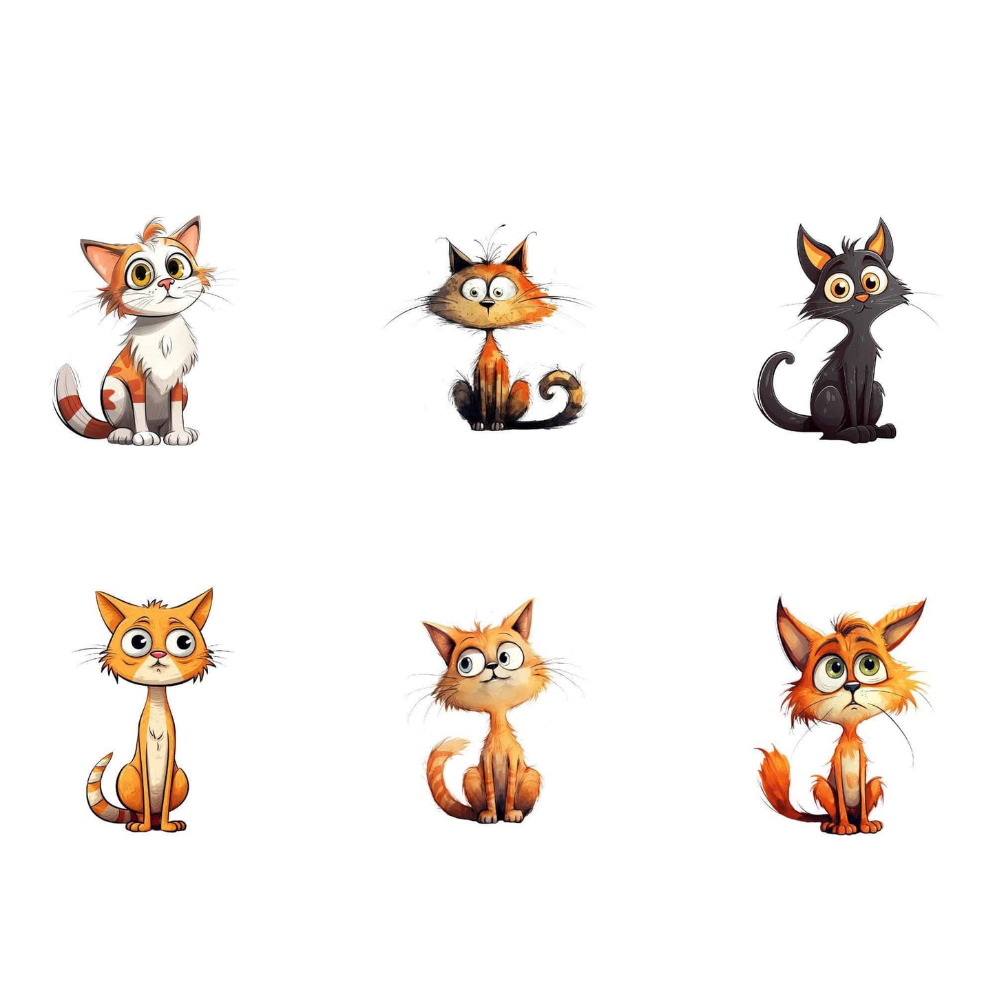 Quirky Cat Clipart