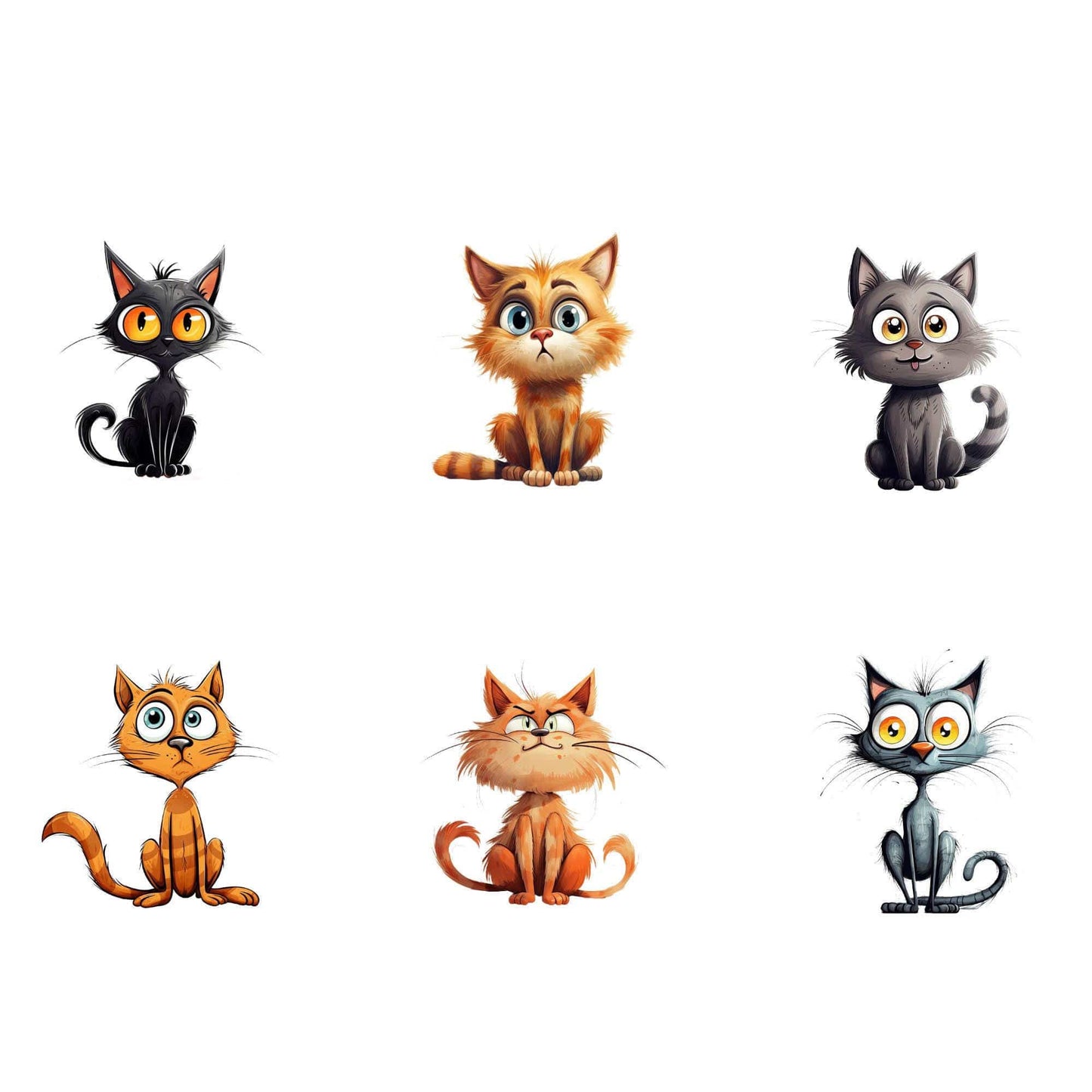 Quirky Cat Clipart