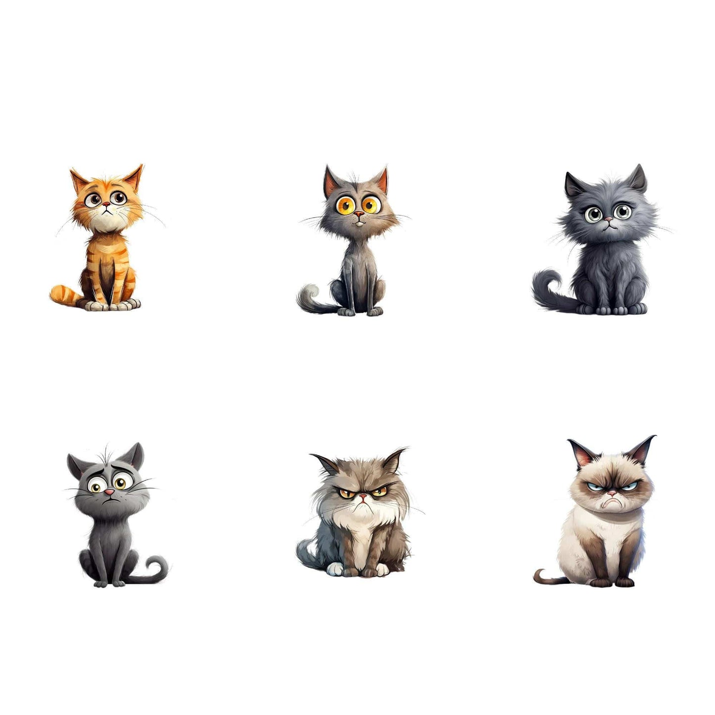 Quirky Cat Clipart