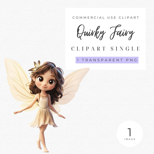 Quirky Fairy Clipart Single