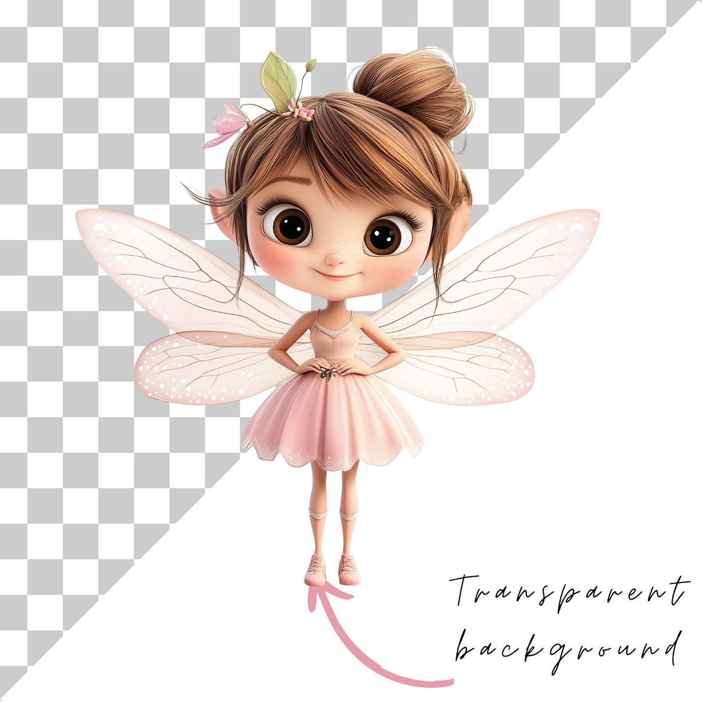 Quirky Fairy Clipart Single