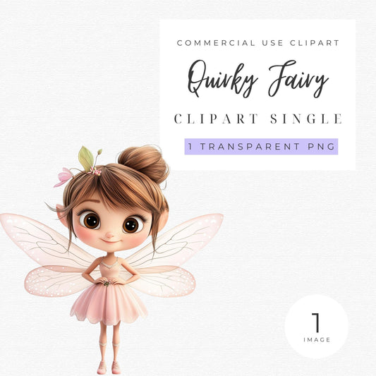 Quirky Fairy Clipart Single