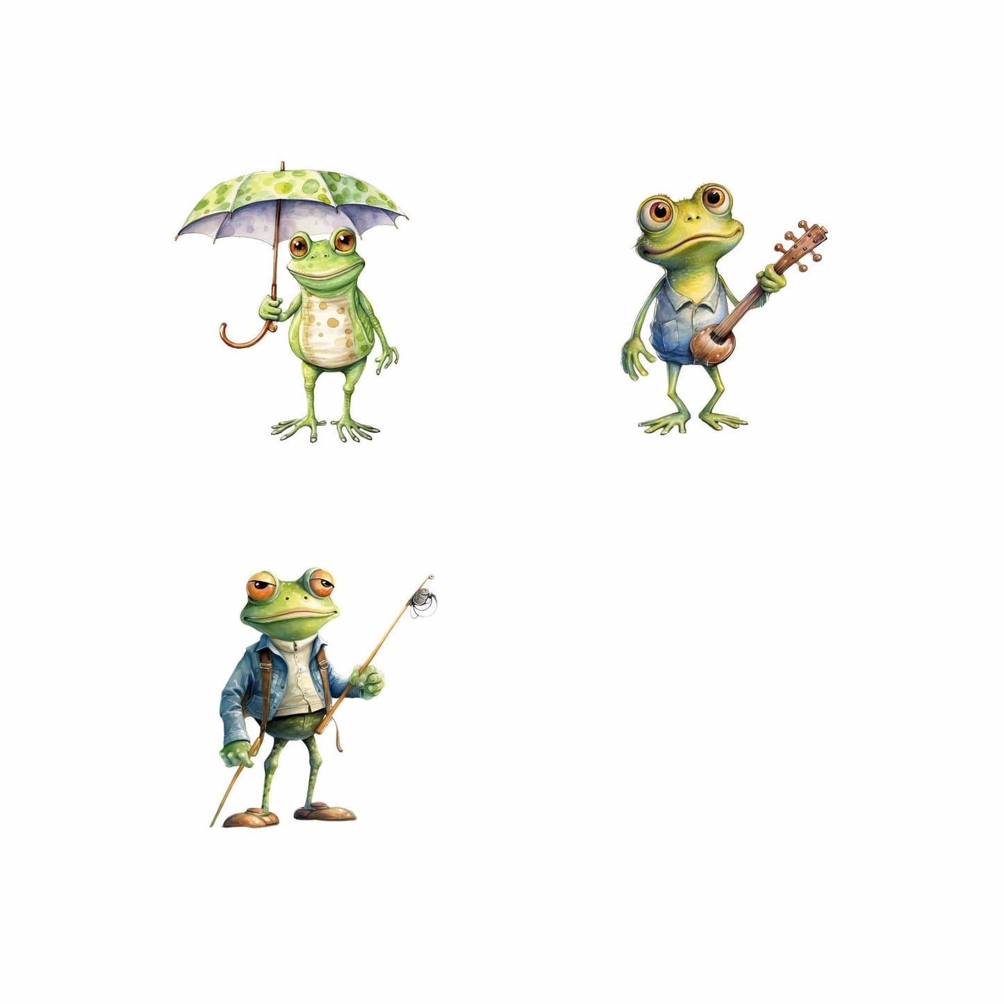 Quirky Frog Clipart