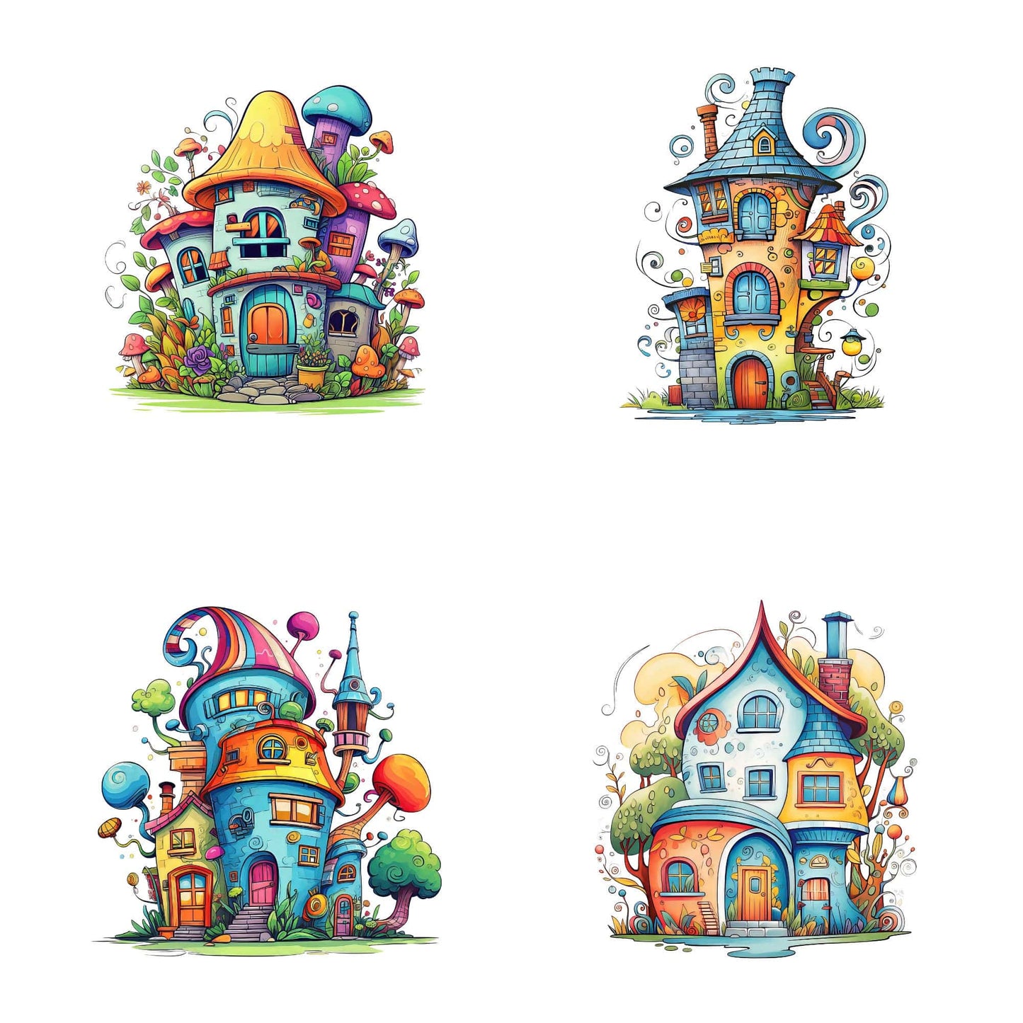 Quirky House Clipart