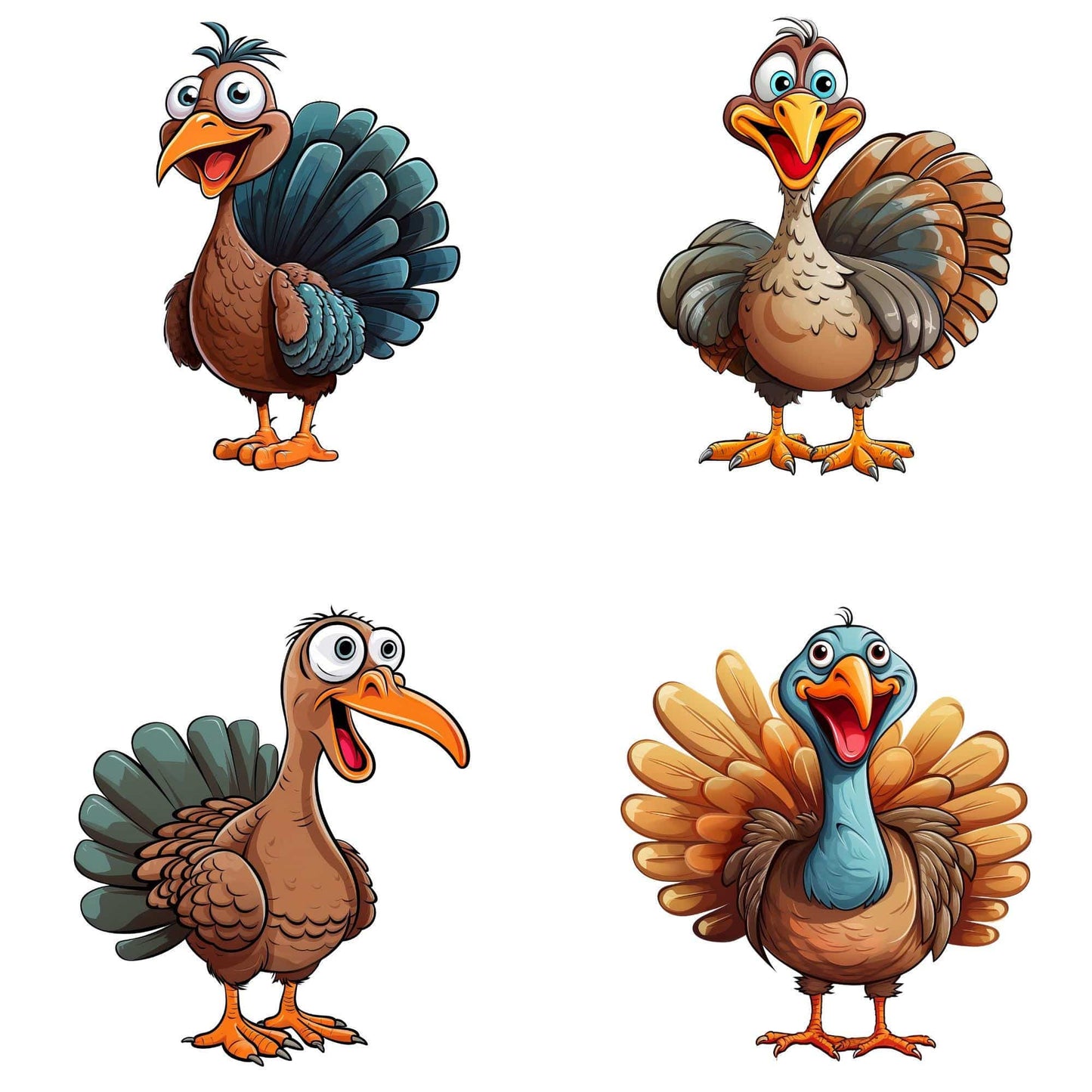 Quirky Turkey Clipart