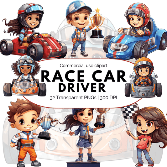Race Car Driver Clipart | Sports Car