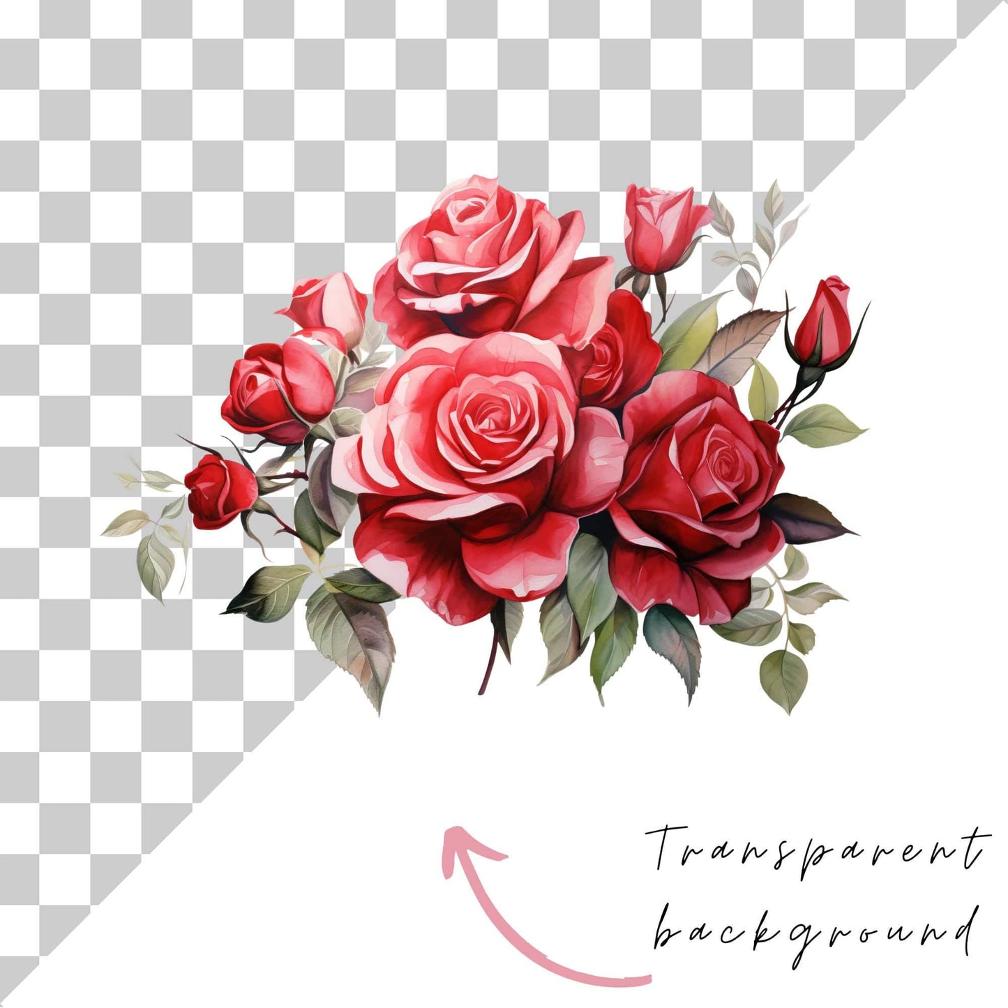 Red Roses Clipart