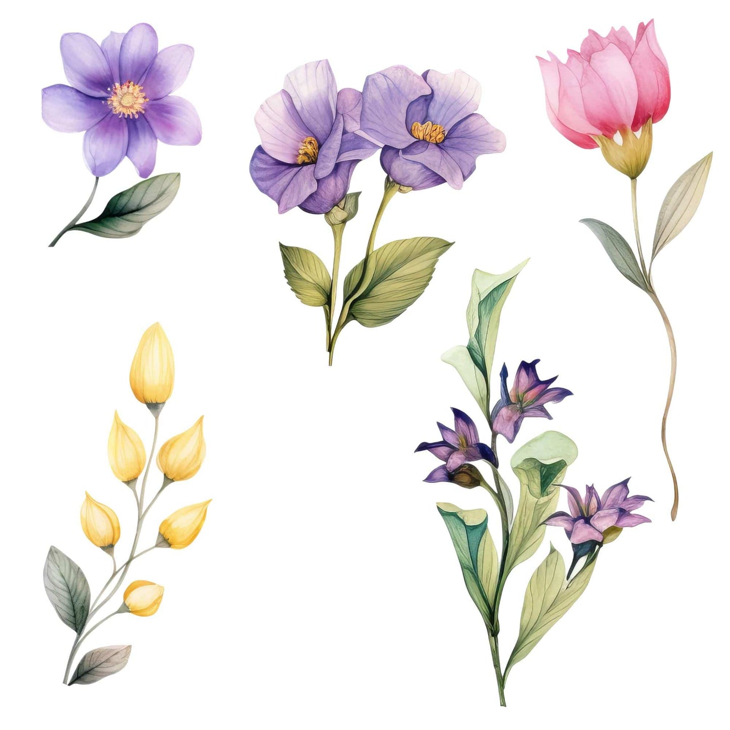 Regency Florals Clipart