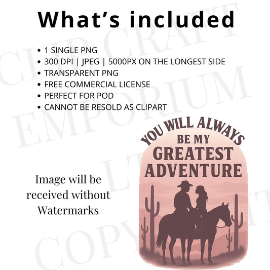 Retro cowgirl you will always be my greatest adventure