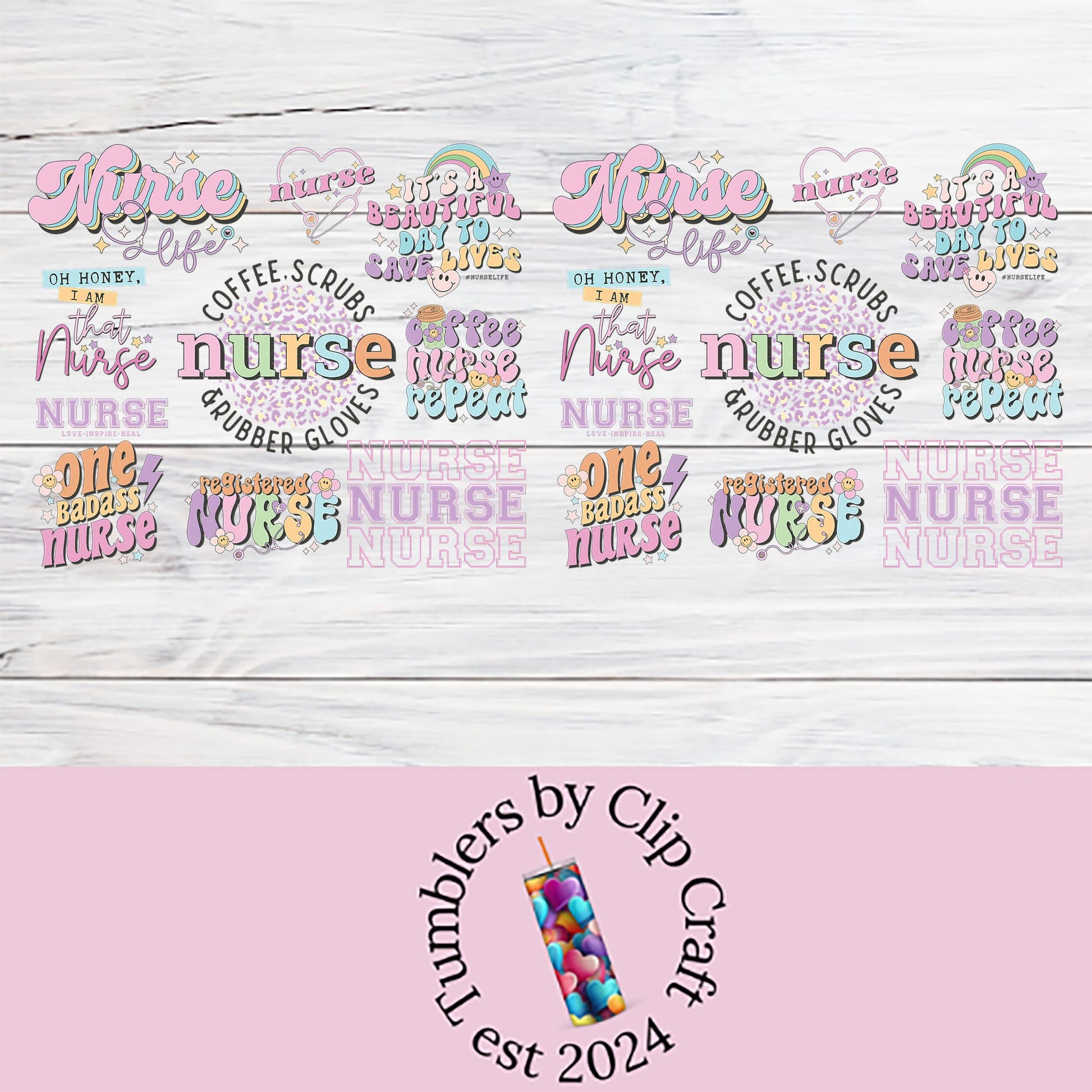 a pink and white wooden background with the words nurse nurse nurse nurse nurse nurse nurse