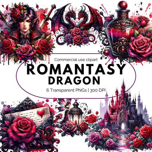 Clipart de alta fantasía romántica