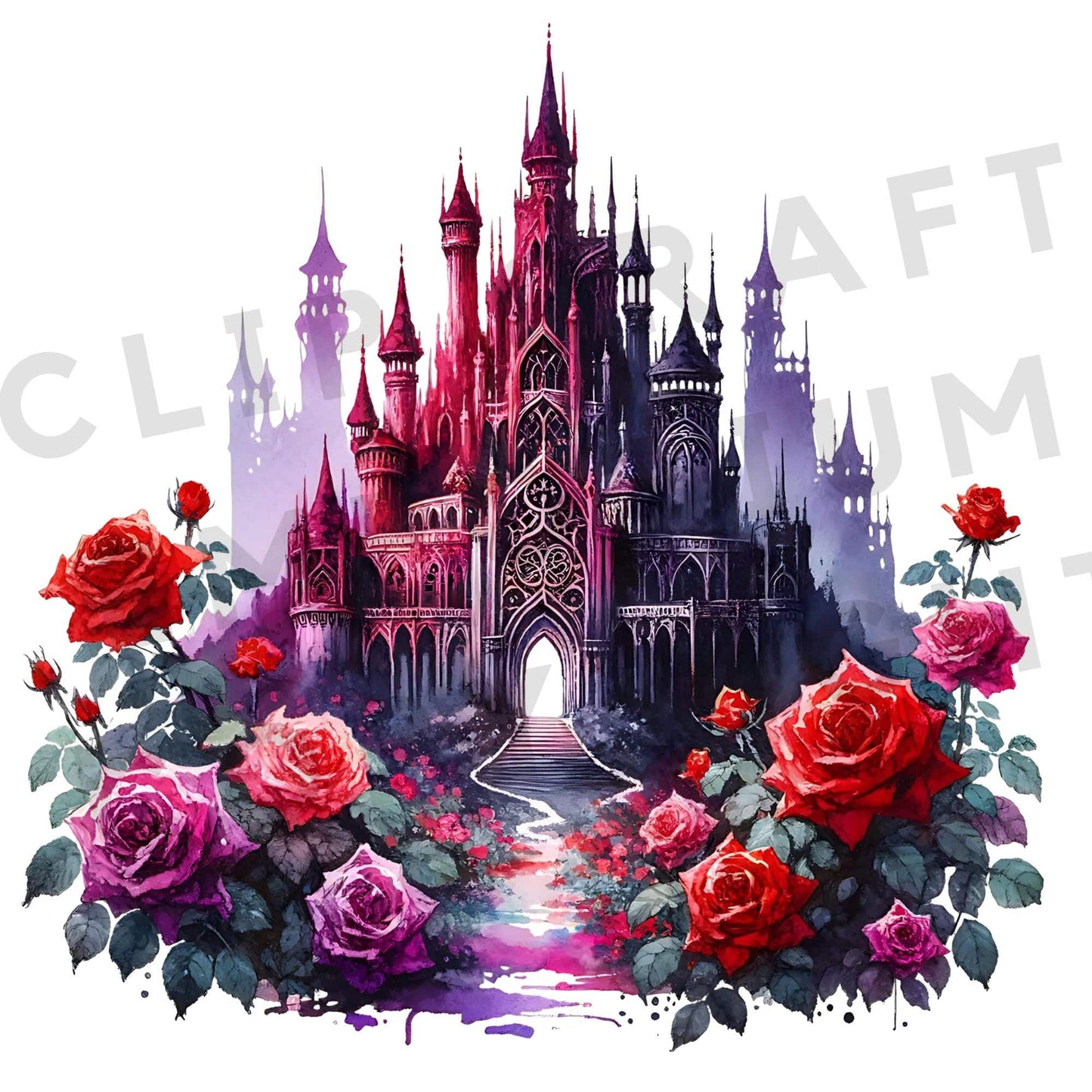 Clipart de alta fantasía romántica