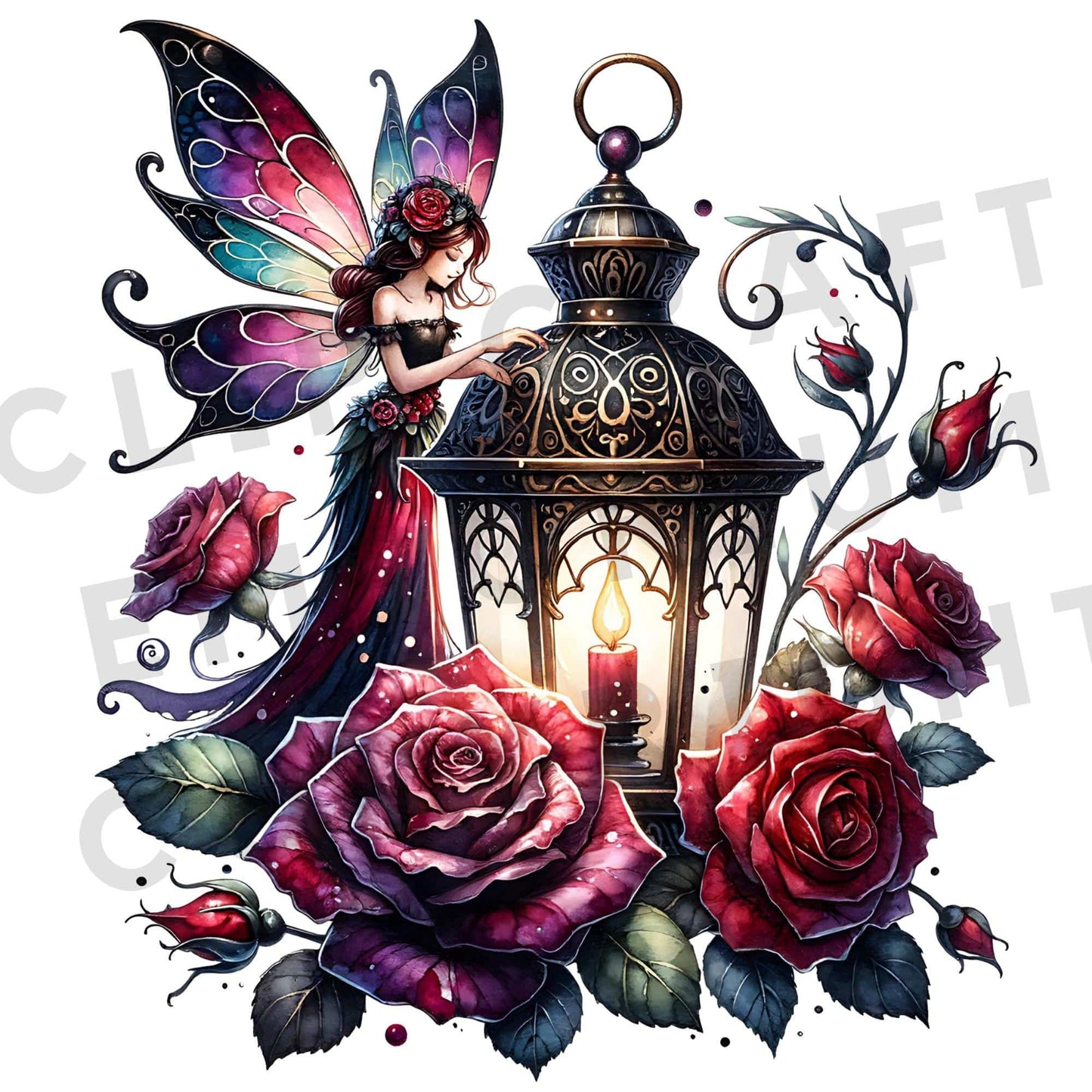 Clipart de alta fantasía romántica