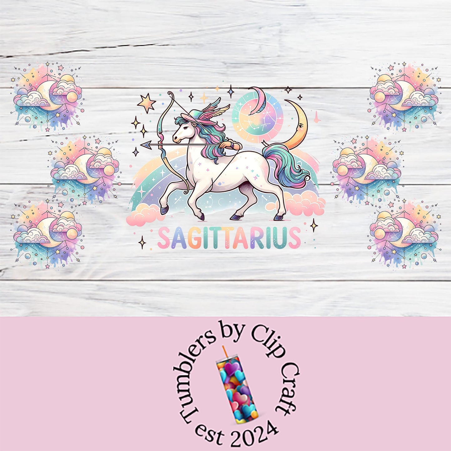 a wooden wall with a unicorn on it