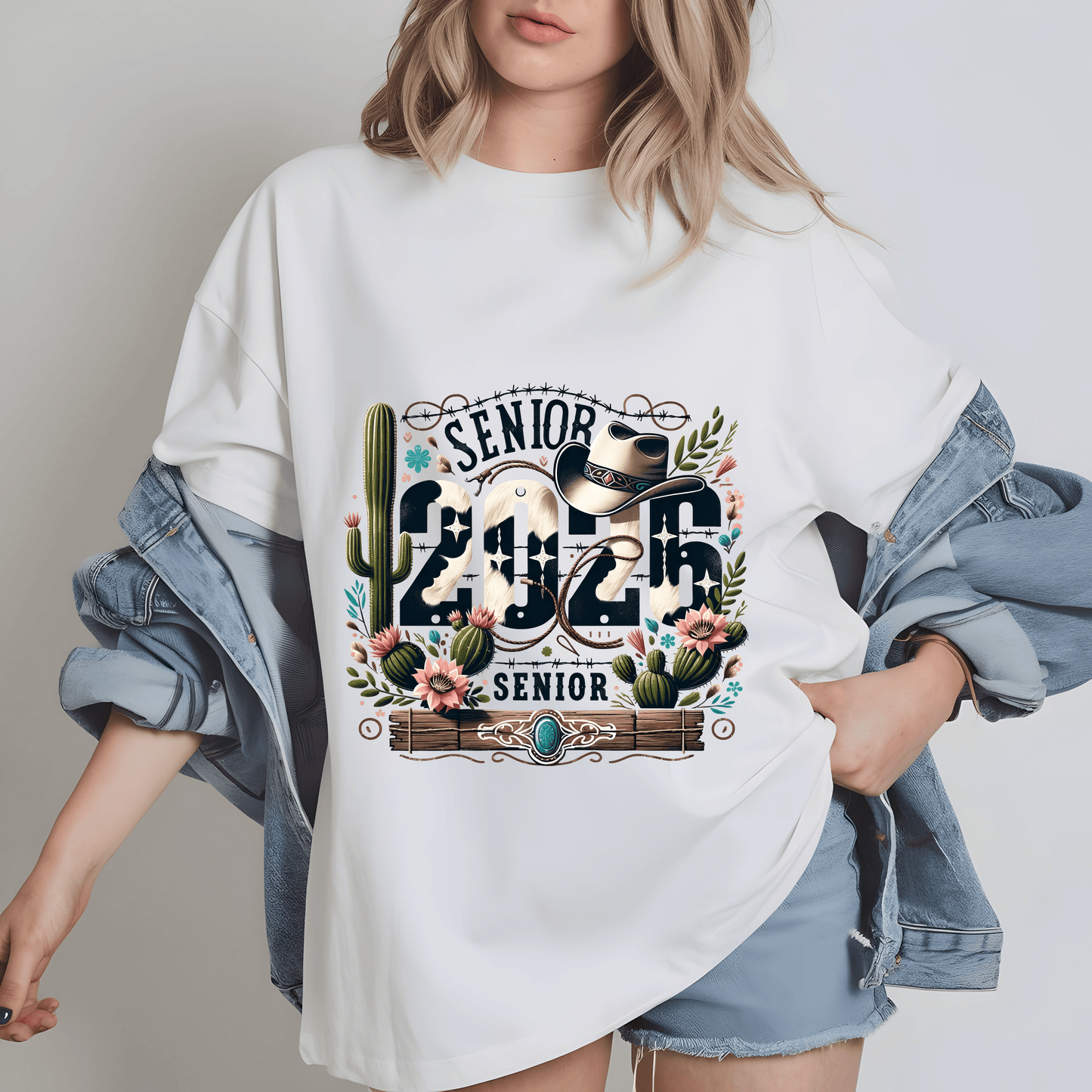 Senior 2026 Western PNG | Graduation Sublimation Design