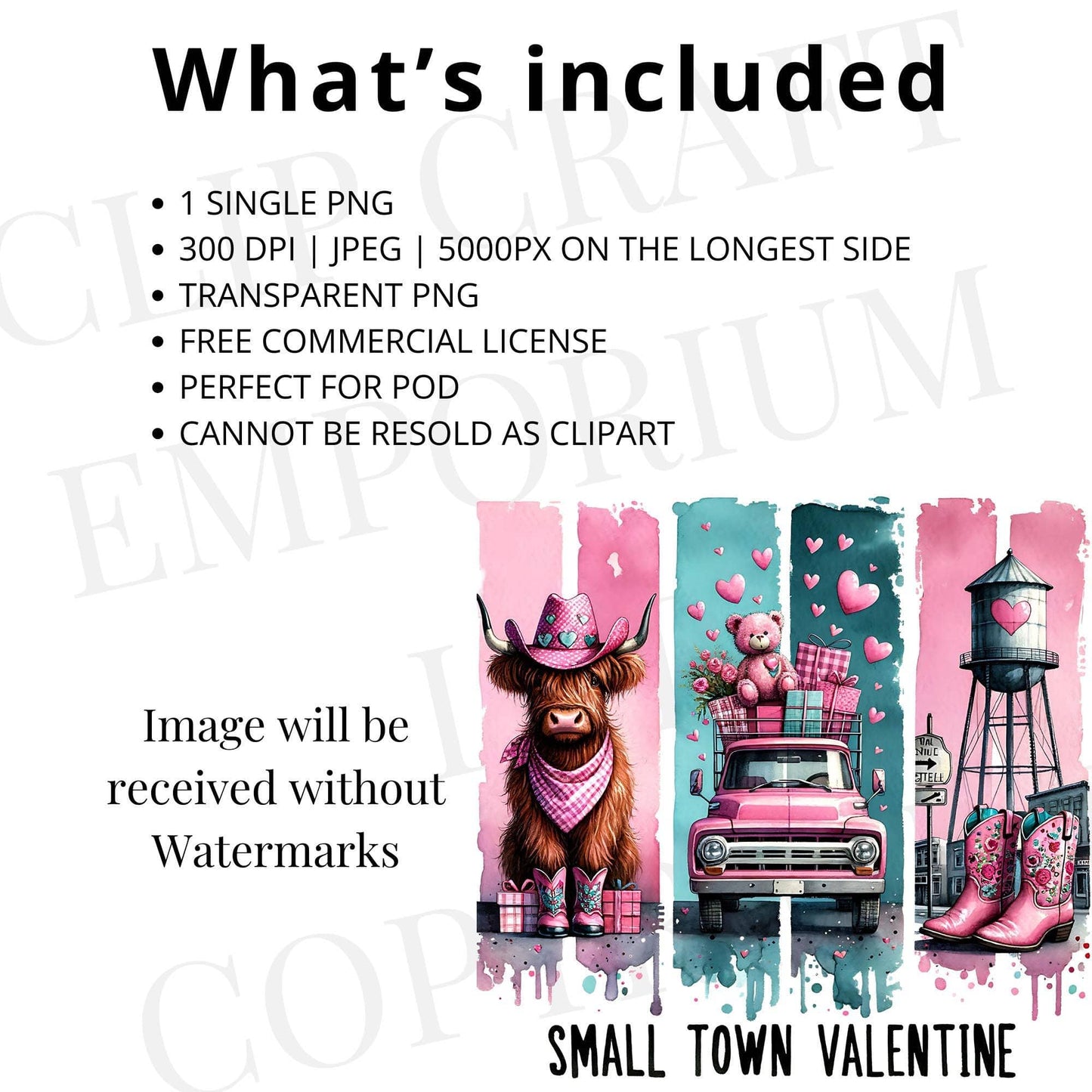 Small Town Valentine PNG