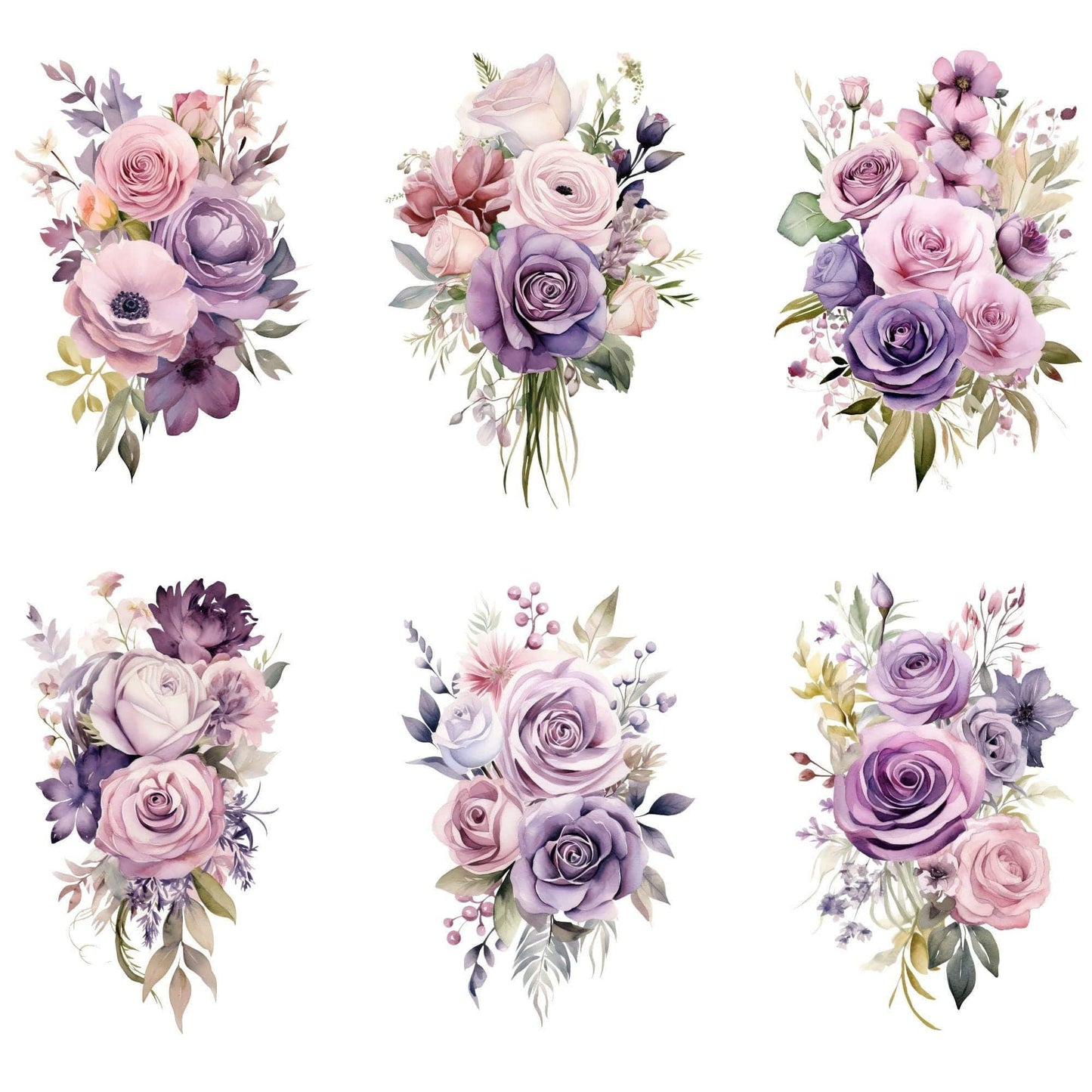 Soft Lilac Dream Florals