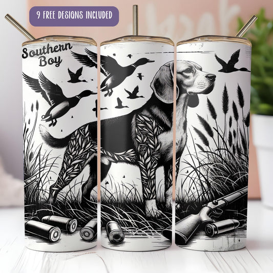 a couple of cups with a dog on them