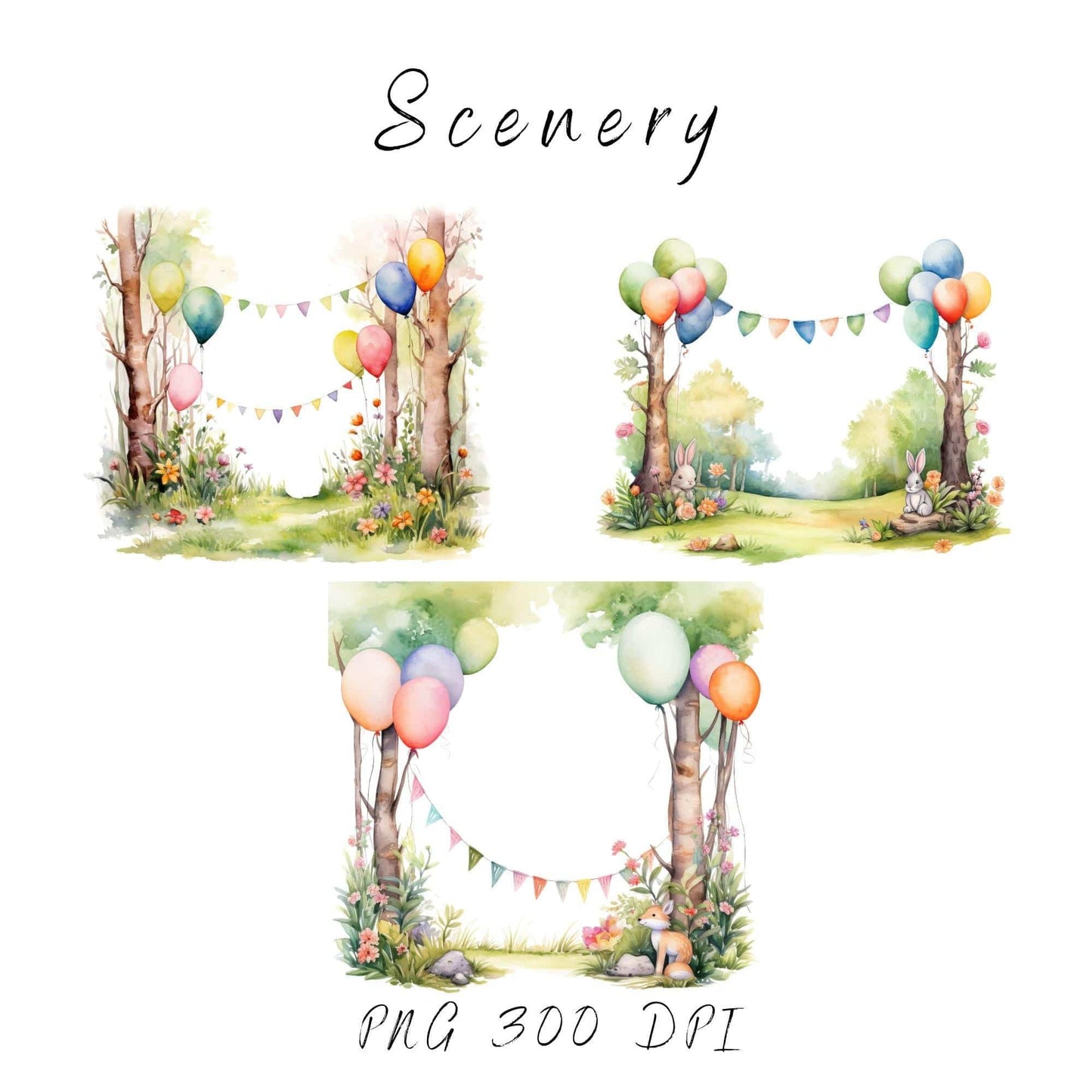 Spring Woodland Clipart