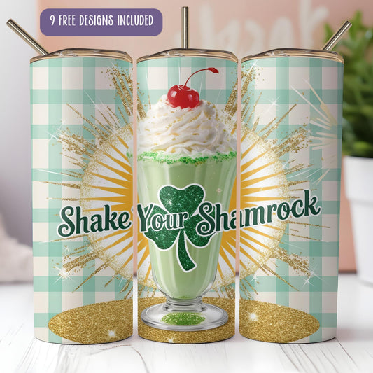 a green drink with whipped cream and a cherry on top
