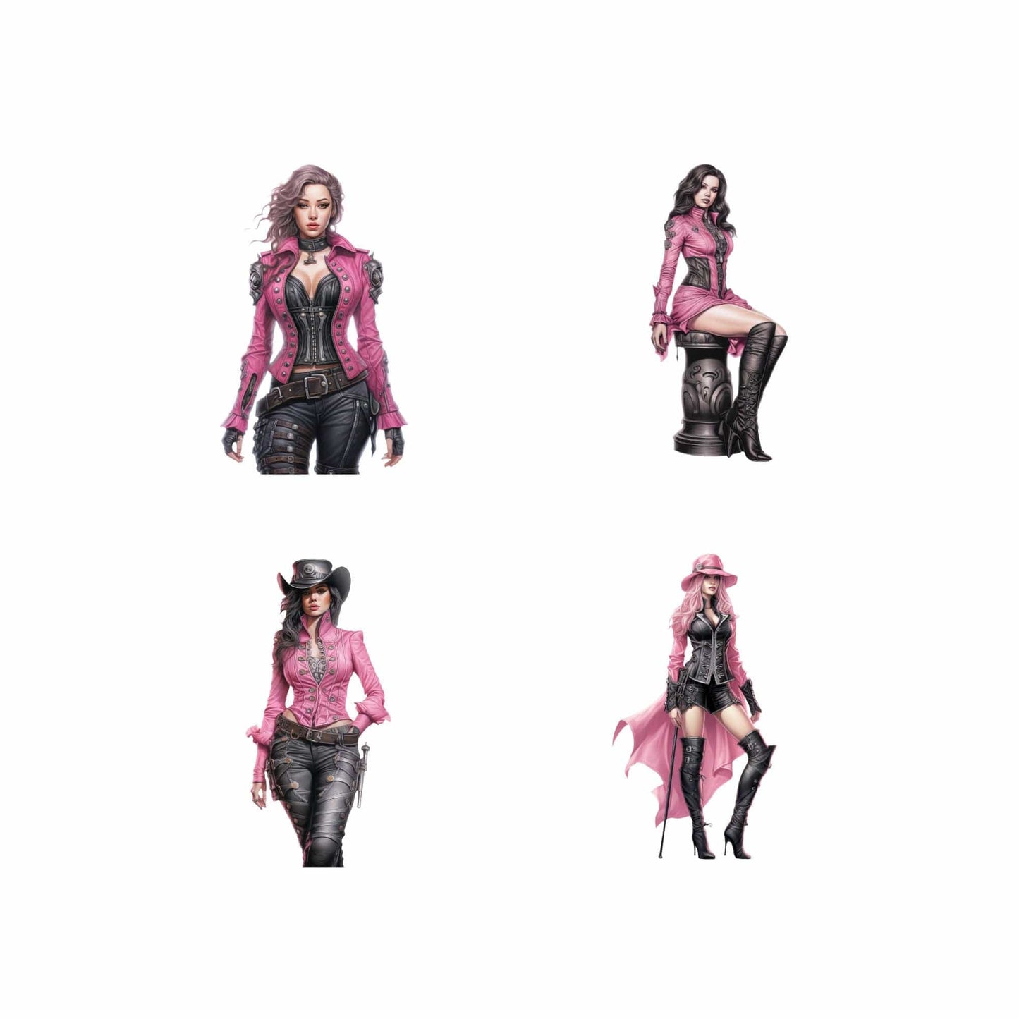 Steampunk Woman Clipart