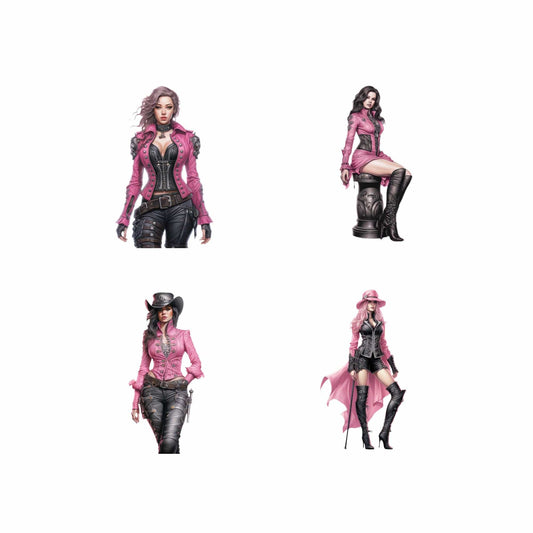 Steampunk Woman Clipart