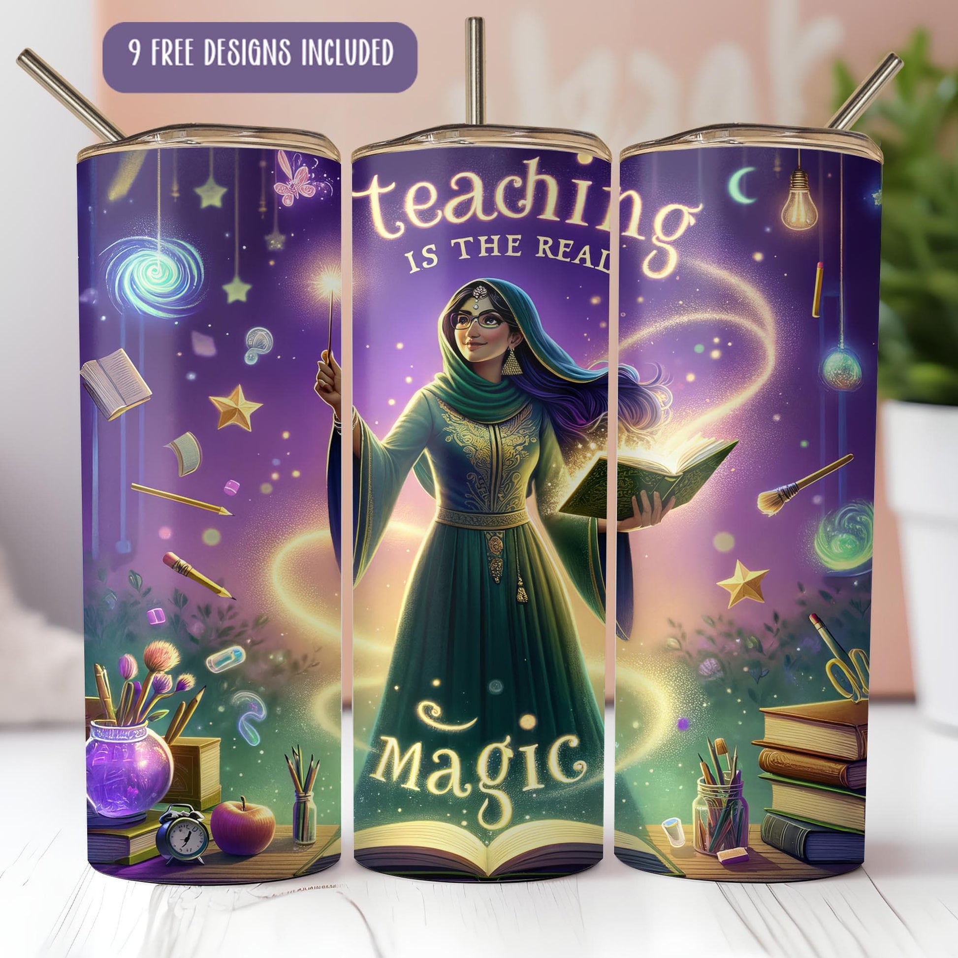 a book with a picture of a woman holding a wand